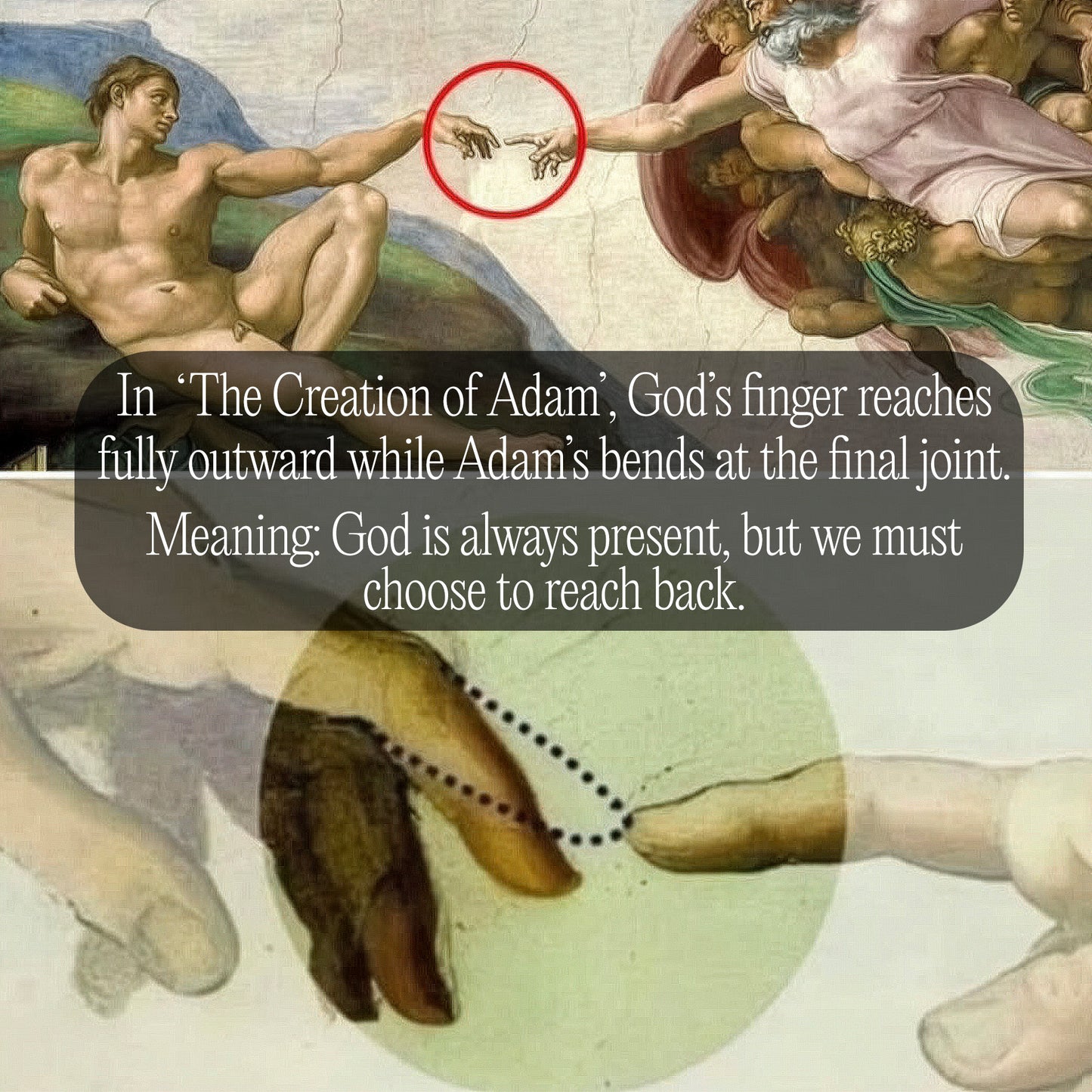 The 'Creation of Adam' T-shirt
